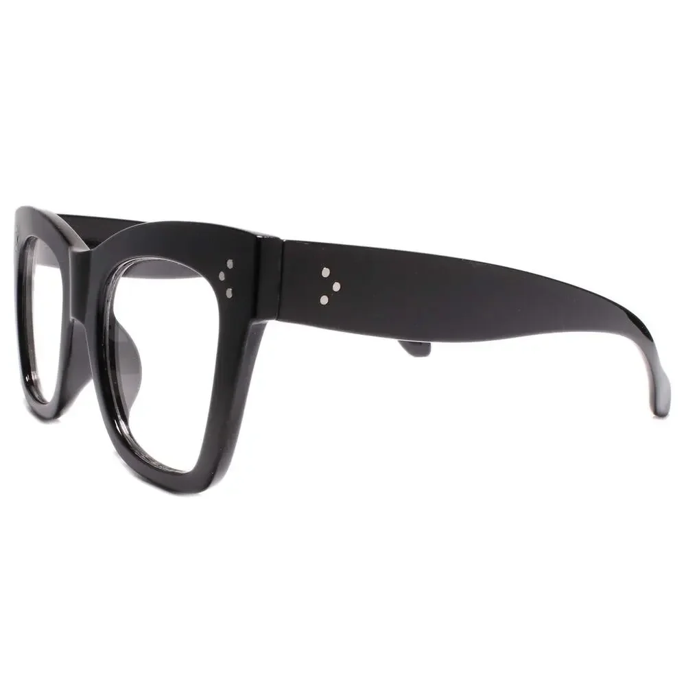 Hip Hop Vintage Retro Clear Lens Eye Glasses Thick Black Fashion Square Frame